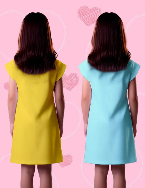 Nusyl_Girls_Yellow_&_Sky_Blue_Rabbit_Printed_&_Girl_Printed_Dresses_Pack_Of_2_Soft_&_Comfortable_Dresses_Cozy_Summer_Wear_For_Kids_&_Teen_Girls