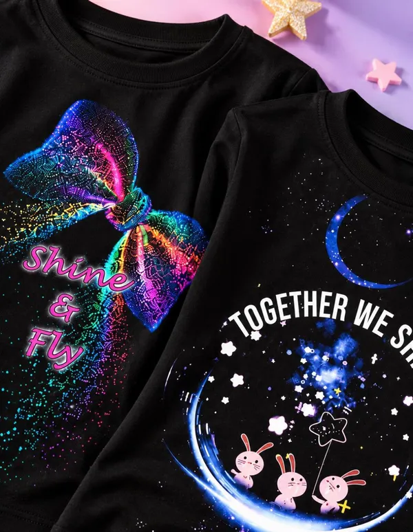 Nusyl_Girls_Pack_of_2_Black_Shine_&_Fly_Text_Printed_&_Together_we_shine_Text_Printed_Full_Sleeve_Tshirts
