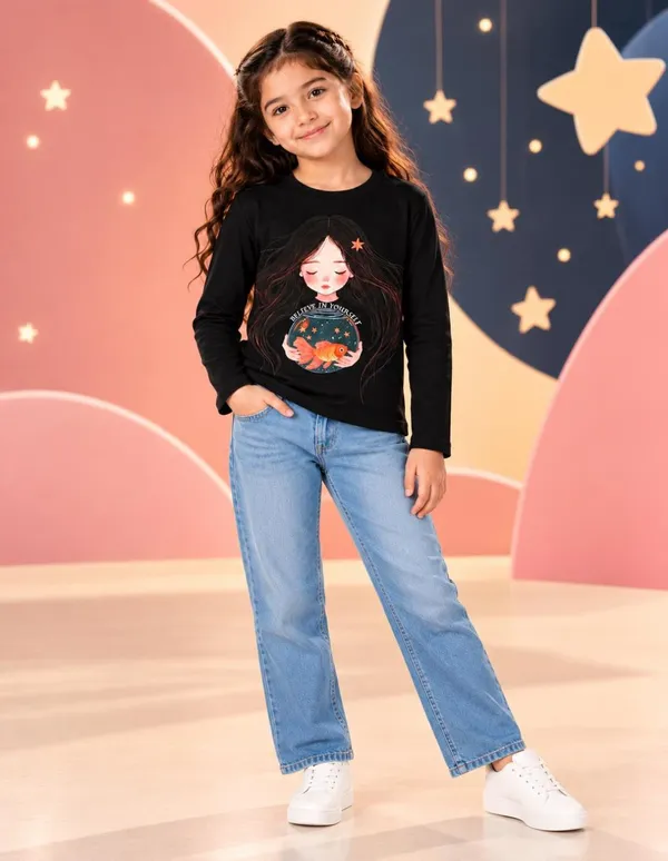 Nusyl_Girls_Pack_of_2_Black_Panda_Printed_&_Girl_Printed_Full_Sleeve_Tshirts