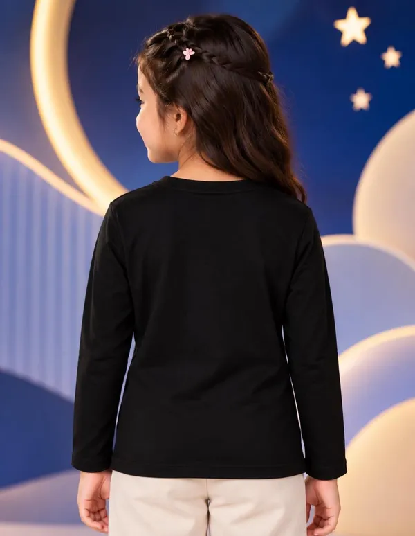 Nusyl_Girls_Pack_of_2_Black_Panda_Printed_&_Dream_Big_Text_Printed_Full_Sleeve_Tshirts