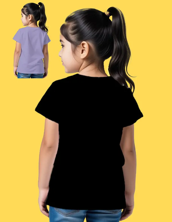 Nusyl_Girl_Black_&_Lilac_Girl_Printed_&_Unicorn_Printed_Half_Sleeves_Pack_Of_2_T_Shirts_Soft_&_Comfortable_Half_Sleeve_T_Shirts_Cozy_Summer_Wear_For_Kids_&_Teen_Girls