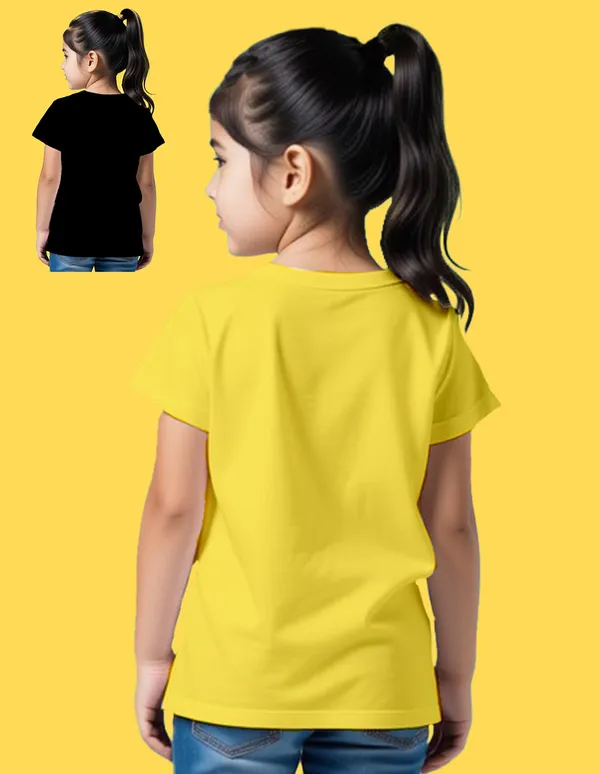 Nusyl_Girl_Black_&_Yellow_Unicorn_Printed_&_Cat_Printed_&_Dog_Printed_Half_Sleeves_Pack_Of_2_T_Shirts_Soft_&_Comfortable_Half_Sleeve_T_Shirts_Cozy_Summer_Wear_For_Kids_&_Teen_Girls