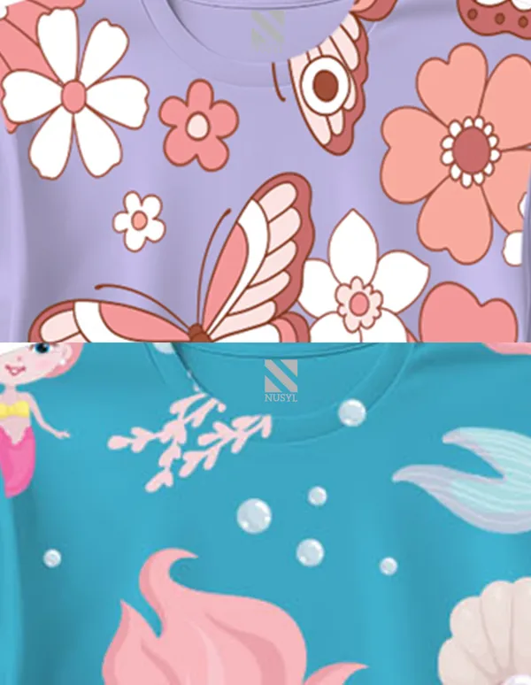 Nusyl_Girl_Lilac_&_Sky_Blue_Butterfly_Printed_&_Mermaid_Printed_Half_Sleeves_Pack_Of_2_T_Shirts_Soft_&_Comfortable_Half_Sleeve_T_Shirts_Cozy_Summer_Wear_For_Kids_&_Teen_Girls