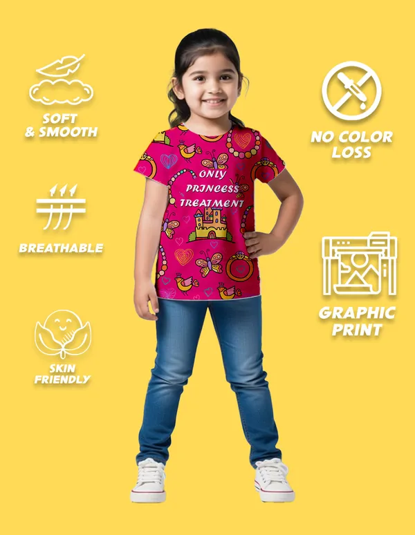 Nusyl_Girl_Black_&_Hot_Pink_Flower_Printed_&_Princess_Text_Printed_Half_Sleeves_Pack_Of_2_T_Shirts_Soft_&_Comfortable_Half_Sleeve_T_Shirts_Cozy_Summer_Wear_For_Kids_&_Teen_Girls
