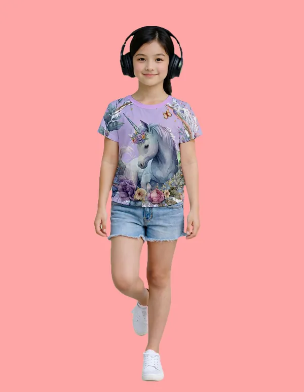 Nusyl_Girl_Black_&_Lilac_Unicorn_Printed_&_Love_Text_Printed_Half_Sleeves_Pack_Of_2_T_Shirts_Soft_&_Comfortable_Half_Sleeve_T_Shirts_Cozy_Summer_Wear_For_Kids_&_Teen_Girls