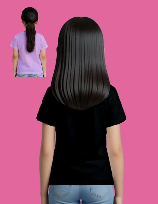 Nusyl_Girl_Black_&_Lilac_Butterfly_Printed_&_Skate_Girl_Text_Printed_Half_Sleeves_Pack_Of_2_T_Shirts_Soft_&_Comfortable_Half_Sleeve_T_Shirts_Cozy_Summer_Wear_For_Kids_&_Teen_Girls