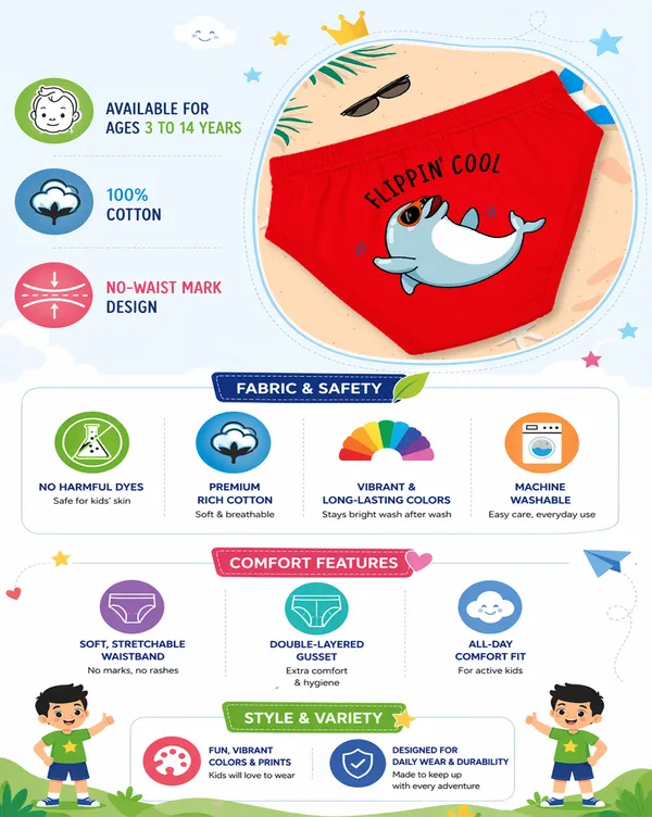 Nusyl_Boy_Dolphin_Printed_&_Frog_Printed_&_Turtle_Printed_Briefs_(Pack_of_5)�_Soft_&_Breathable_Innerwear_|_Lightweight_Summer_Briefs_for_Kids_&_Teen_Boys