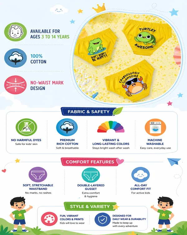 Nusyl_Boy_Dolphin_Printed_&_Crab_Printed_&_Octopus_Printed_Briefs_(Pack_of_5)�_Soft_&_Breathable_Innerwear_|_Lightweight_Summer_Briefs_for_Kids_&_Teen_Boys