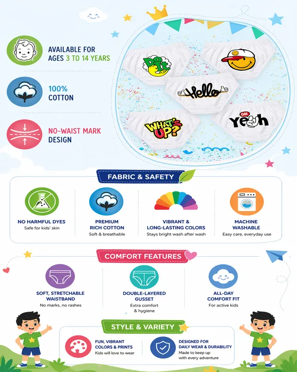 Nusyl_Boy_Smiley_Printed_&_Do_it_Text_Printed_Briefs_(Pack_of_5)�_Soft_&_Breathable_Innerwear_|_Lightweight_Summer_Briefs_for_Kids_&_Teen_Boys