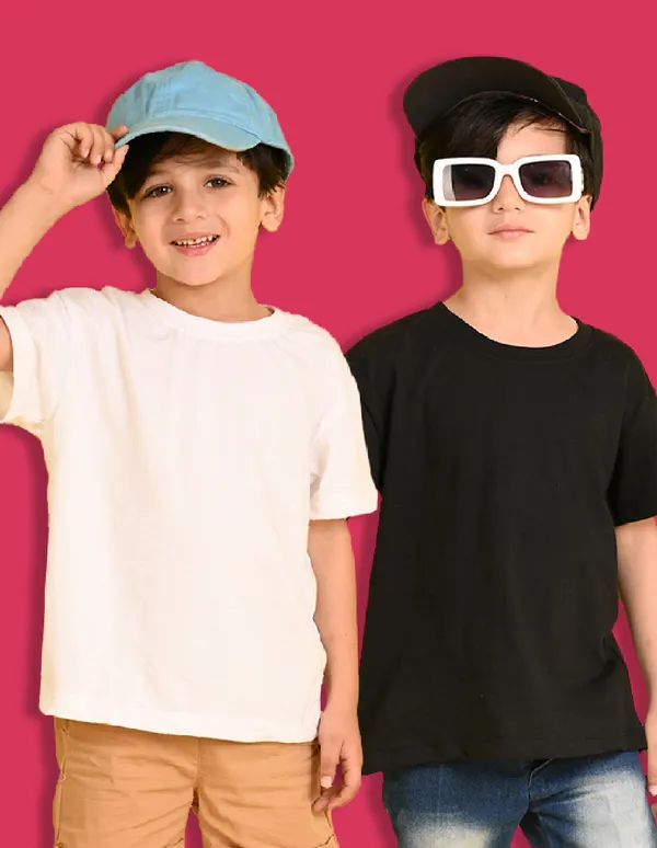 Nusyl_Boy_White_&_Black_Solid_Drop_Shoulder_T_Shirts_Pack_Of_2_Soft_&_Comfortable_Drop_Shoulder_T_Shirts_Cozy_Summer_Wear_For_Kids_&_Teen_Boys