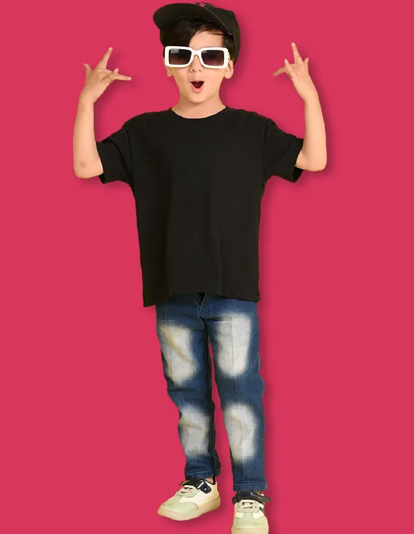 Nusyl_Boy_White_&_Black_Solid_Drop_Shoulder_T_Shirts_Pack_Of_2_Soft_&_Comfortable_Drop_Shoulder_T_Shirts_Cozy_Summer_Wear_For_Kids_&_Teen_Boys