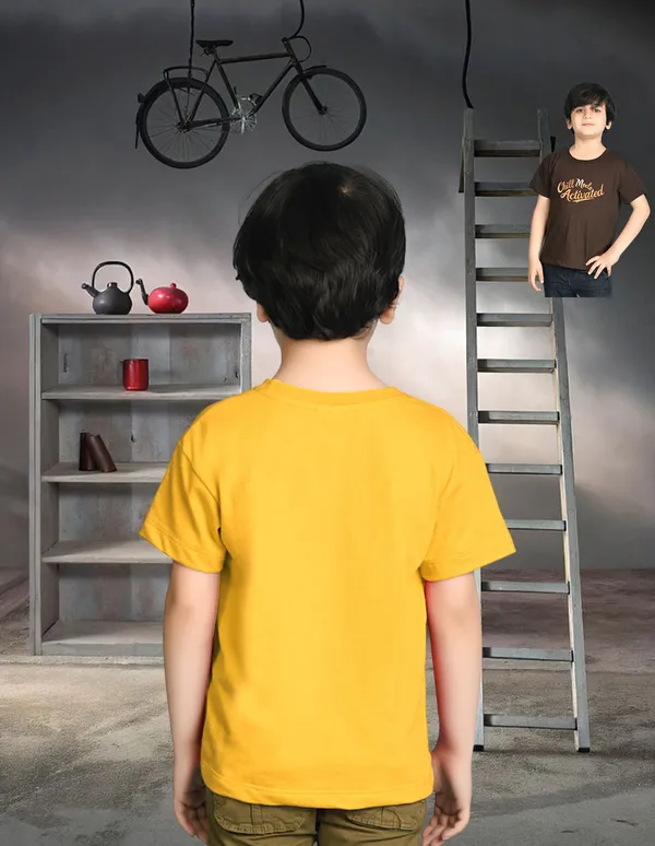 Nusyl_Boy_Brown_&_Yellow_Panda_Printed_&_Chill_Mode_Activated_Text_Printed_Drop_Shoulder_T_Shirts_Pack_Of_2_Soft_&_Comfortable_Drop_Shoulder_T_Shirts_Cozy_Summer_Wear_For_Kids_&_Teen_Boys