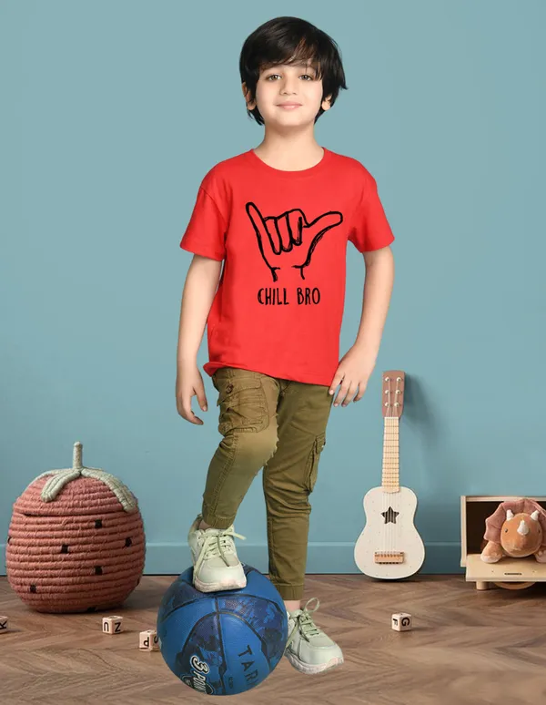 Nusyl_Boy_Red_&_White_Chill_Bro_Text_Printed_&_Everything_Text_Printed_Drop_Shoulder_T_Shirts_Pack_Of_2_Soft_&_Comfortable_Drop_Shoulder_T_Shirts_Cozy_Summer_Wear_For_Kids_&_Teen_Boys