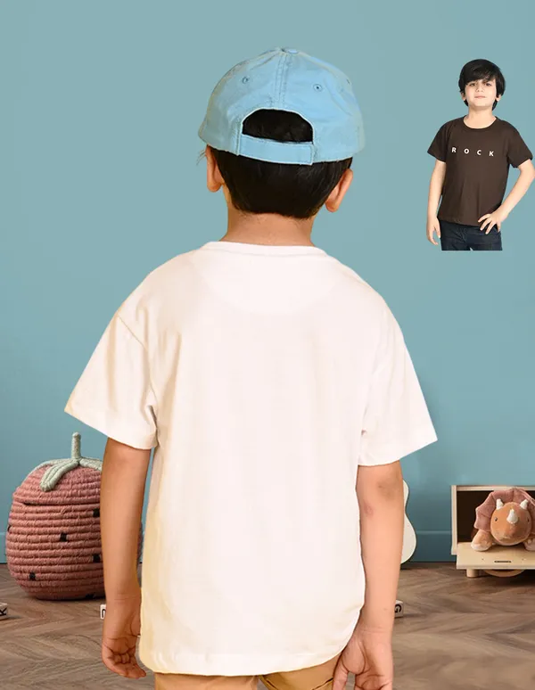 Nusyl_Boy_White_&_Brown_Rock_Text_Printed_&_Fine_Text_Printed_Drop_Shoulder_T_Shirts_Pack_Of_2_Soft_&_Comfortable_Drop_Shoulder_T_Shirts_Cozy_Summer_Wear_For_Kids_&_Teen_Boys