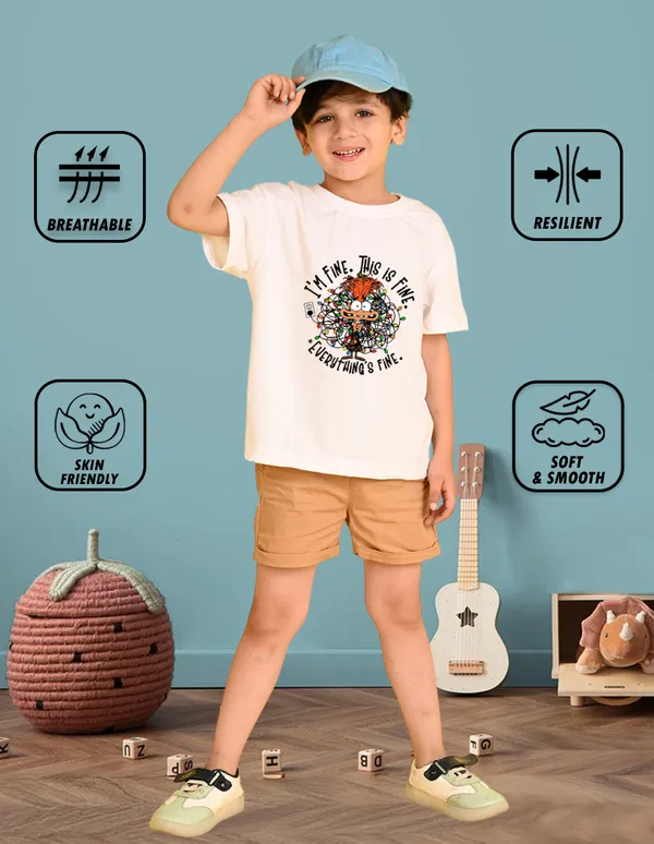 Nusyl_Boy_White_&_Brown_Rock_Text_Printed_&_Fine_Text_Printed_Drop_Shoulder_T_Shirts_Pack_Of_2_Soft_&_Comfortable_Drop_Shoulder_T_Shirts_Cozy_Summer_Wear_For_Kids_&_Teen_Boys