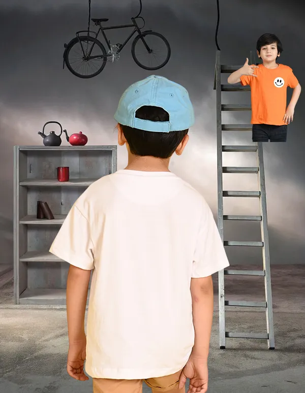 Nusyl_Boy_Orange_&_White_Happy_Text_Printed_&_Youth_Text_Printed_Drop_Shoulder_T_Shirts_Pack_Of_2_Soft_&_Comfortable_Drop_Shoulder_T_Shirts_Cozy_Summer_Wear_For_Kids_&_Teen_Boys