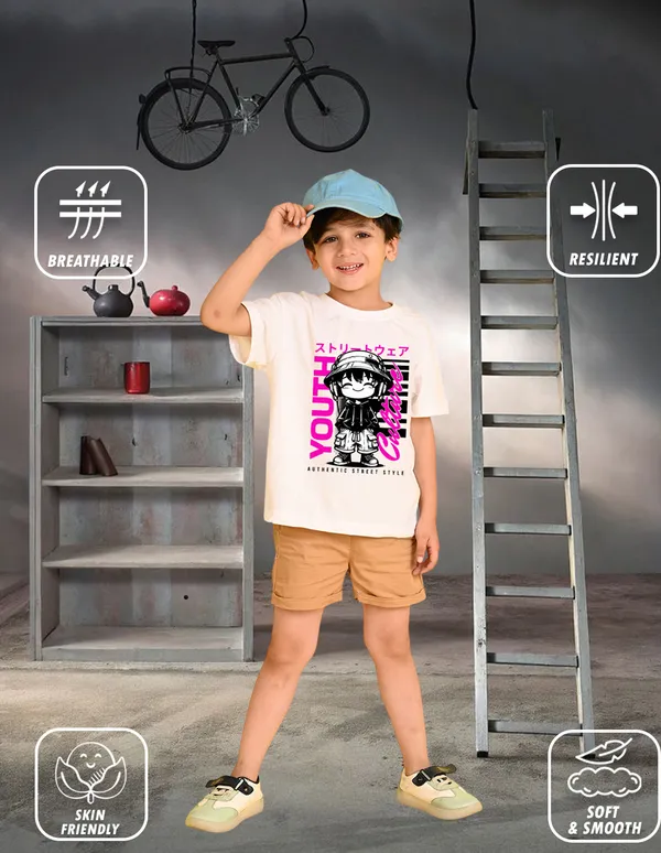 Nusyl_Boy_Orange_&_White_Happy_Text_Printed_&_Youth_Text_Printed_Drop_Shoulder_T_Shirts_Pack_Of_2_Soft_&_Comfortable_Drop_Shoulder_T_Shirts_Cozy_Summer_Wear_For_Kids_&_Teen_Boys