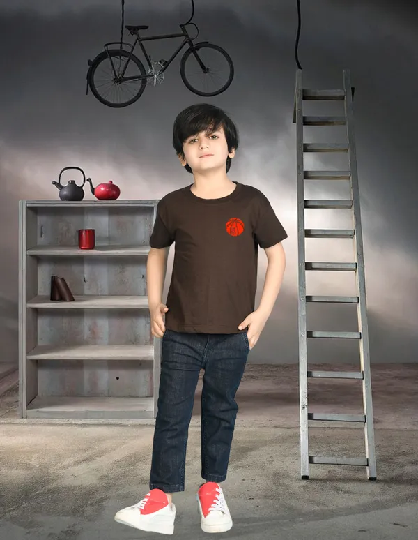 Nusyl_Boy_Brown_&_Black_Gaming_Zone_Text_Printed_&_Hard_Text_Printed_Drop_Shoulder_T_Shirts_Pack_Of_2_Soft_&_Comfortable_Drop_Shoulder_T_Shirts_Cozy_Summer_Wear_For_Kids_&_Teen_Boys