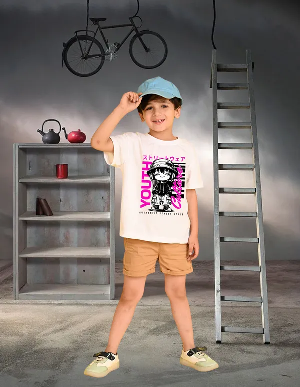Nusyl_Boy_Lilac_&_White_Dog_Printed_&_Boy_Printed_Drop_Shoulder_T_Shirts_Pack_Of_2_Soft_&_Comfortable_Drop_Shoulder_T_Shirts_Cozy_Summer_Wear_For_Kids_&_Teen_Boys