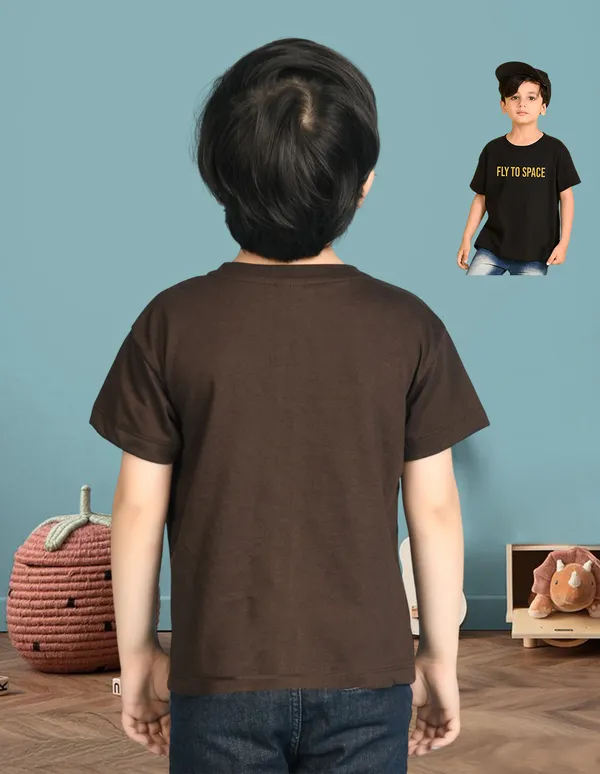 Nusyl_Boy_Black_&_Brown_Astronaut_Printed_&_Rock_Star_Text_Printed_Drop_Shoulder_T_Shirts_Pack_Of_2_Soft_&_Comfortable_Drop_Shoulder_T_Shirts_Cozy_Summer_Wear_For_Kids_&_Teen_Boys