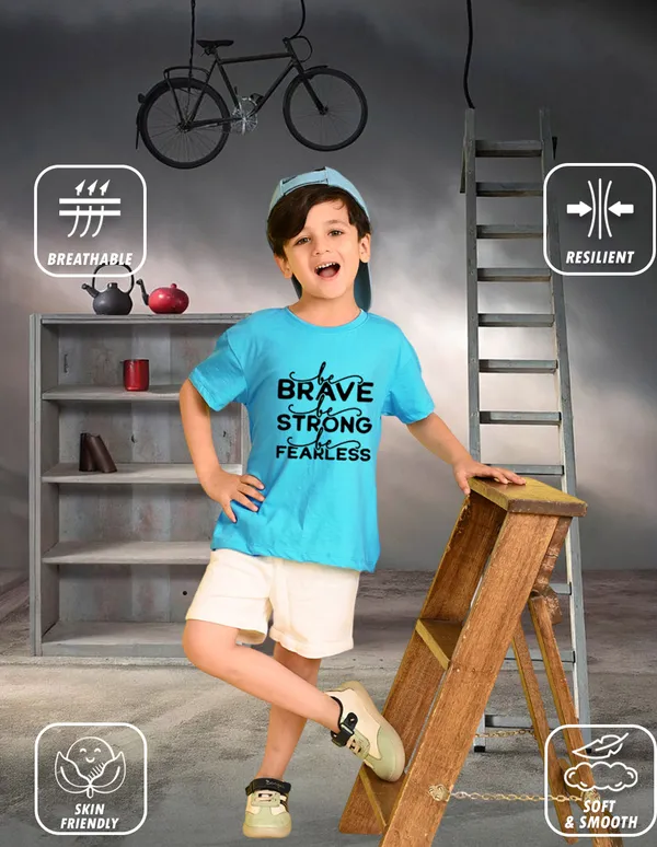 Nusyl_Boy_Sky_Blue_&_Wine_Lion_Printed_&_Cat_Printed_Drop_Shoulder_T_Shirts_Pack_Of_2_Soft_&_Comfortable_Drop_Shoulder_T_Shirts_Cozy_Summer_Wear_For_Kids_&_Teen_Boys