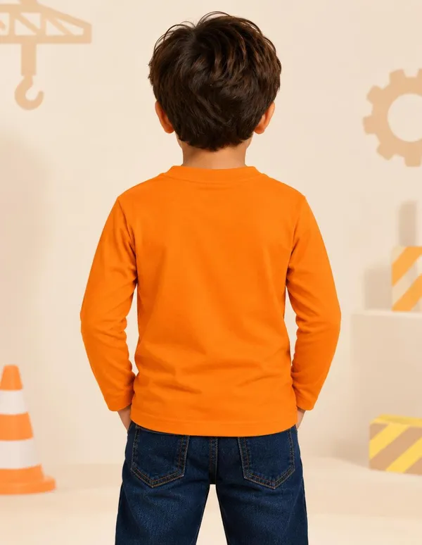 Nusyl_Boys_Pack_of_2_Red_&_Orange_Excavator_Text_Printed_&_Excavator_operator_Text_Printed_Full_Sleeve_Tshirts