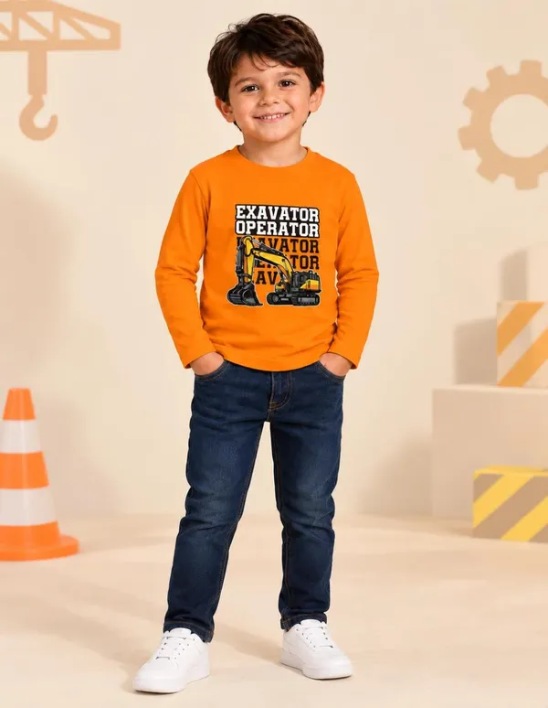 Nusyl_Boys_Pack_of_2_Red_&_Orange_Excavator_Text_Printed_&_Excavator_operator_Text_Printed_Full_Sleeve_Tshirts