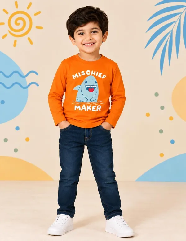 Nusyl_Boys_Pack_of_2_Orange_&_Yellow_Mischief_Maker_Text_Printed_&_Cool_Dude_Text_Printed_Full_Sleeve_Tshirts