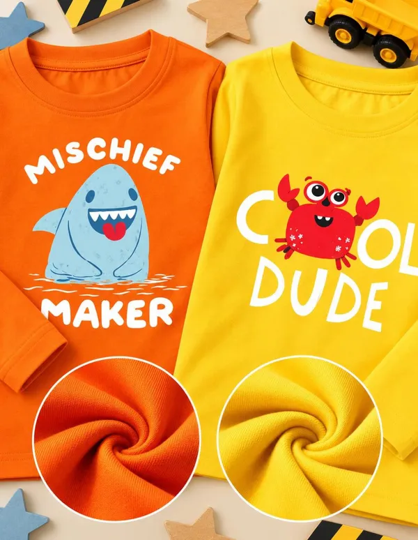 Nusyl_Boys_Pack_of_2_Orange_&_Yellow_Mischief_Maker_Text_Printed_&_Cool_Dude_Text_Printed_Full_Sleeve_Tshirts