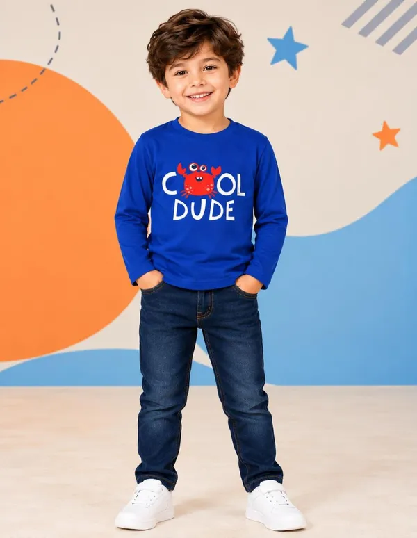 Nusyl_Boys_Pack_of_2_Red_&_Royal_Blue_Dinosaurs_Printed_&_Cool_Dude_Text_Printed_Full_Sleeve_Tshirts