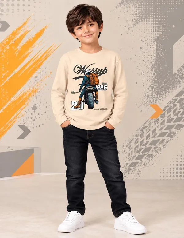 Nusyl_Boys_Pack_of_2_Beige_&_Yellow_Motorcycle_Printed_&_Motorcycle_Printed_Full_Sleeve_Tshirts