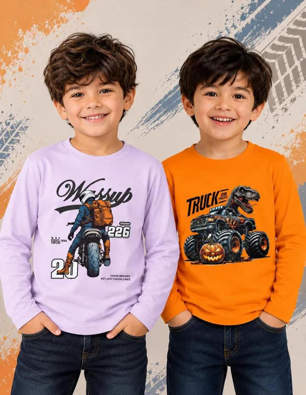 Nusyl_Boys_Pack_of_2_Lilac_&_Orange_Motorcycle_Printed_&_Dinosaur_Printed_Full_Sleeve_Tshirts
