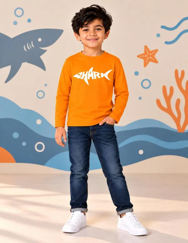Nusyl_Boys_Pack_of_2_Orange_&_Orange_Astronaut_Printed_&_Adventure_Text_Printed_&_Shark_Printed_Full_Sleeve_Tshirts