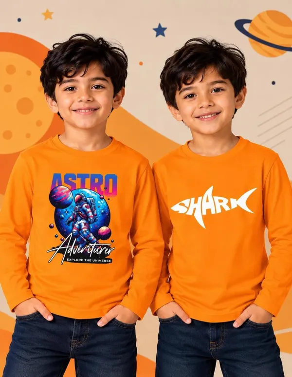 Nusyl_Boys_Pack_of_2_Orange_&_Orange_Astronaut_Printed_&_Adventure_Text_Printed_&_Shark_Printed_Full_Sleeve_Tshirts