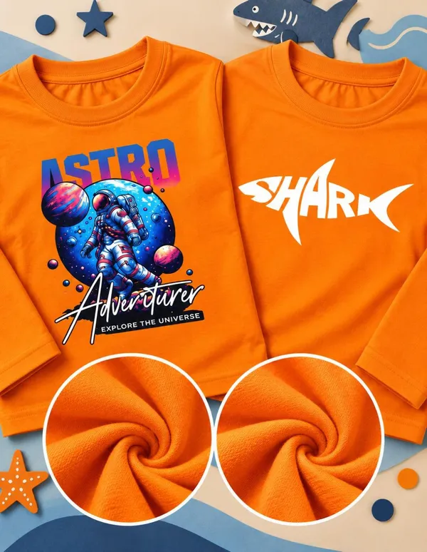 Nusyl_Boys_Pack_of_2_Orange_&_Orange_Astronaut_Printed_&_Adventure_Text_Printed_&_Shark_Printed_Full_Sleeve_Tshirts