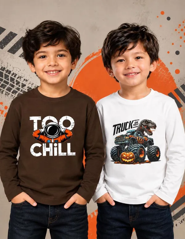 Nusyl_Boys_Pack_of_2_Brown_&_White_Too_Chill_Text_Printed_&_Dinosaur_Printed_Full_Sleeve_Tshirts