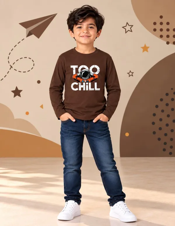 Nusyl_Boys_Pack_of_2_Brown_&_White_Too_Chill_Text_Printed_&_Dinosaur_Printed_Full_Sleeve_Tshirts