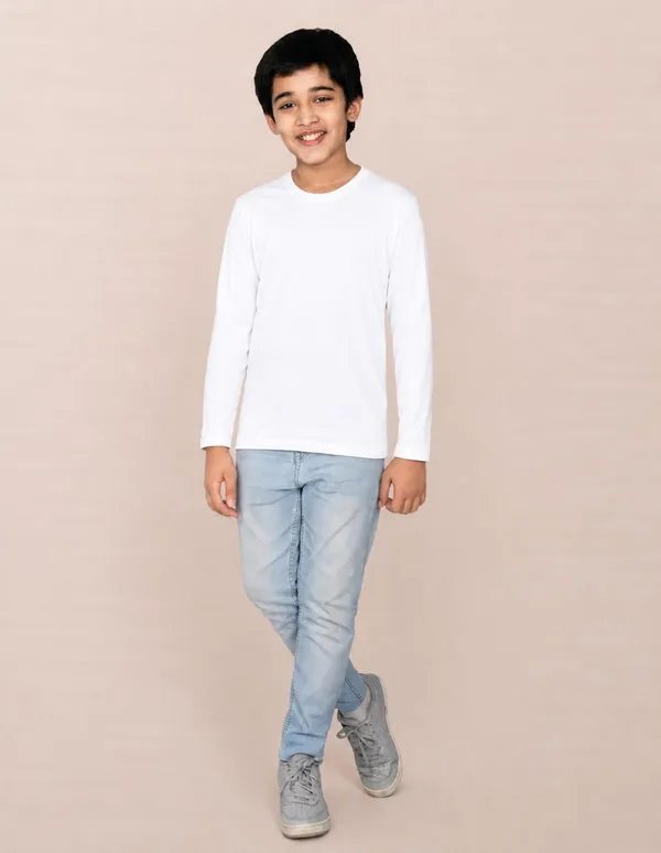 Nusyl_Boys_White,_Black_and_White_Solid_Tshirts