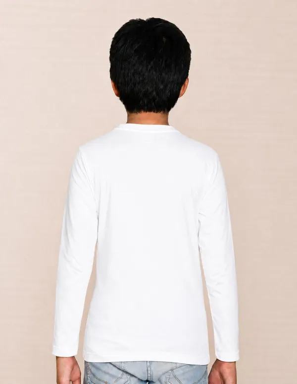Nusyl_Boys_White,_Black_and_White_Solid_Tshirts