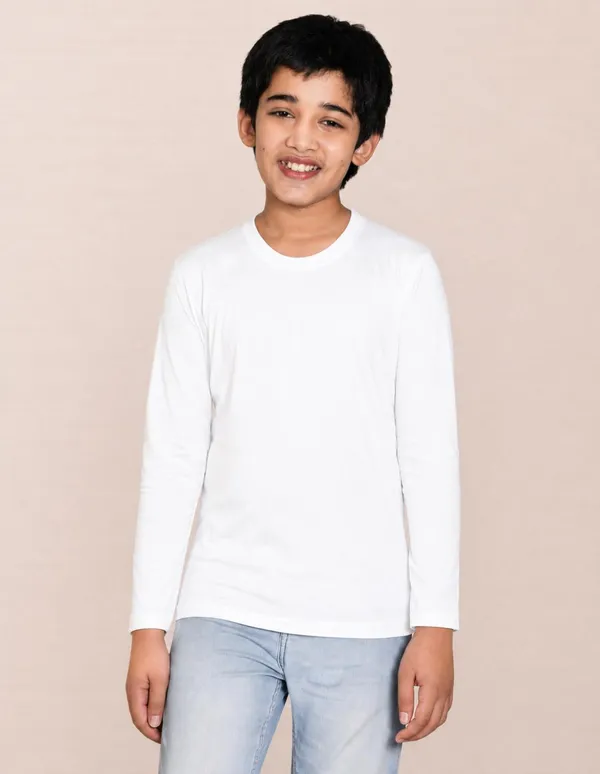 Nusyl_Boys_Black,_White_and_Yellow_Solid_Tshirts
