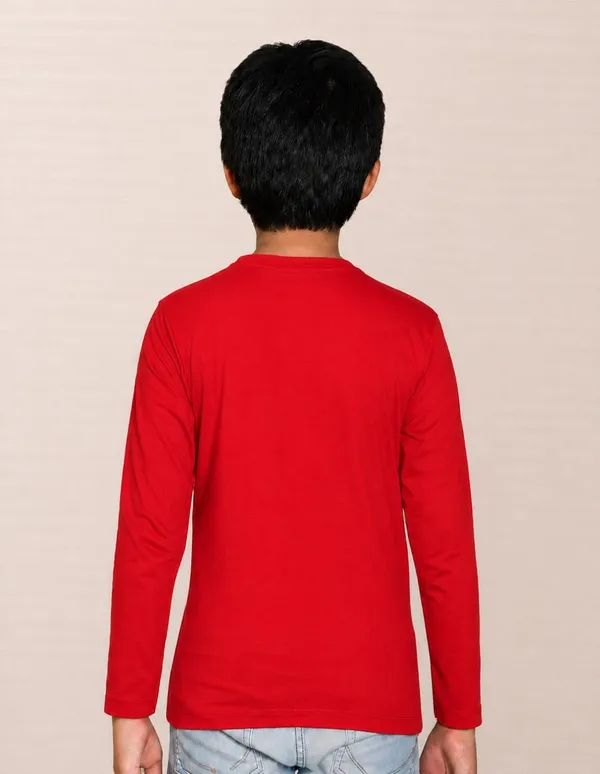 Nusyl_Boys_Red,_Orange_and_Yellow_Solid_Tshirts