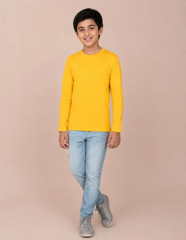 Nusyl_Boys_Yellow,_Orange_and_Sky_Blue_Solid_Tshirts