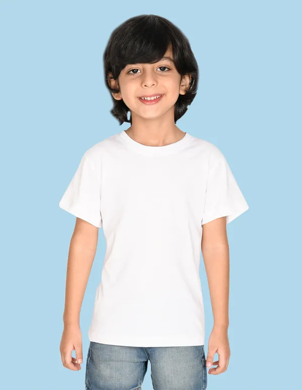 Nusyl_Boy_Yellow_&_White_Solid_Regular_T_Shirts_Pack_Of_2_Soft_&_Comfortable_Half_Sleeves_Regular_T_Shirts_Cozy_Summer_Wear_For_Kids_&_Teen_Boys