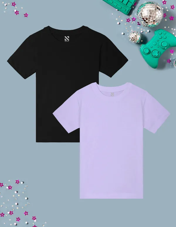 Nusyl_Boy_Black_&_Lilac_Solid_Regular_T_Shirts_Pack_Of_2_Soft_&_Comfortable_Half_Sleeves_Regular_T_Shirts_Cozy_Summer_Wear_For_Kids_&_Teen_Boys