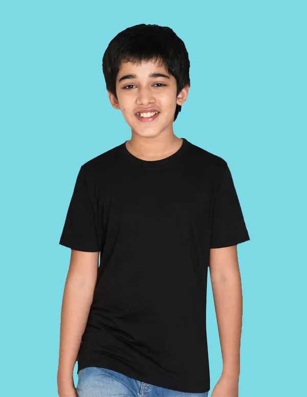 Nusyl_Boy_Black_&_Wine_Solid_Regular_T_Shirts_Pack_Of_2_Soft_&_Comfortable_Half_Sleeves_Regular_T_Shirts_Cozy_Summer_Wear_For_Kids_&_Teen_Boys