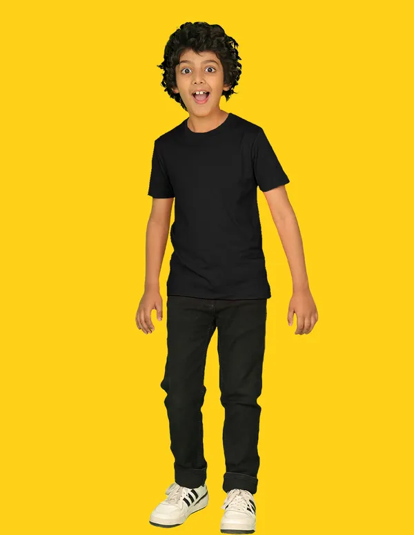 Nusyl_Boy_Black_&_Brown_Solid_Regular_T_Shirts_Pack_Of_2_Soft_&_Comfortable_Half_Sleeves_Regular_T_Shirts_Cozy_Summer_Wear_For_Kids_&_Teen_Boys