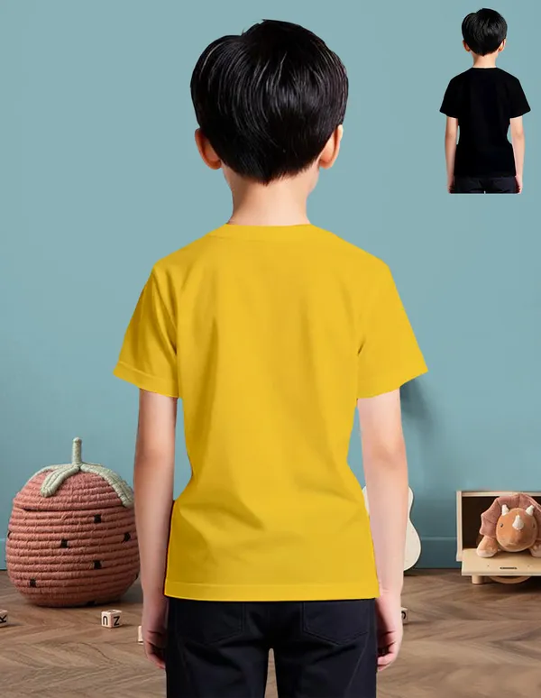 Nusyl_Boy_Yellow_&_Black_Dinosaur_Printed_&_Super_Hero_Text_Printed_Half_Sleeves_T_Shirt_Pack_Of_2_Soft_&_Comfortable_Half_Sleeve_T_Shirt_Cozy_Summer_Wear_For_Kids_&_Teen_Boys