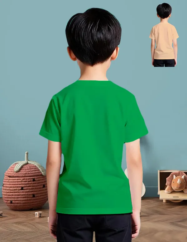 Nusyl_Boy_Green_&_Beige_Dinosaur_Printed_&_Jeep_Printed_Half_Sleeves_T_Shirt_Pack_Of_2_Soft_&_Comfortable_Half_Sleeve_T_Shirt_Cozy_Summer_Wear_For_Kids_&_Teen_Boys