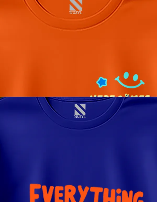 Nusyl_Boy_Orange_&_Royal_Blue_Dinosaur_Printed_&_Cute_Thing_Text_Printed_Half_Sleeves_T_Shirt_Pack_Of_2_Soft_&_Comfortable_Half_Sleeve_T_Shirt_Cozy_Summer_Wear_For_Kids_&_Teen_Boys