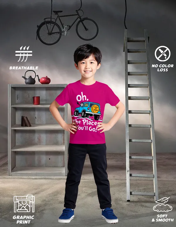 Nusyl_Boy_Hot_Pink_&_Orange_Teddy_Printed_&_Oh_Places_Half_Sleeves_T_Shirt_Pack_Of_2_Soft_&_Comfortable_Half_Sleeve_T_Shirt_Cozy_Summer_Wear_For_Kids_&_Teen_Boys